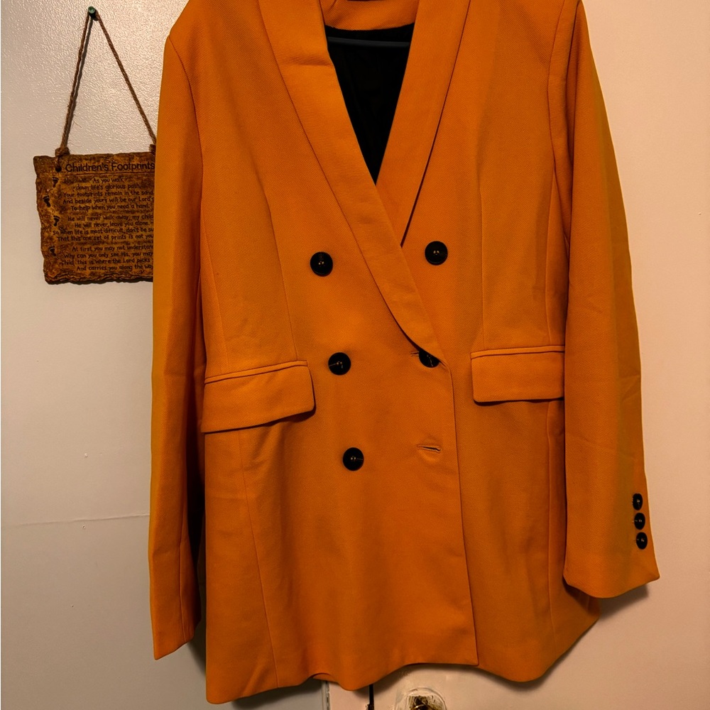 Yellow women’s casual blazer